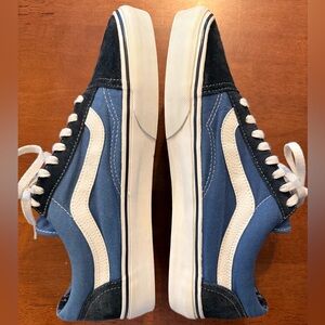 Vans Old Skool Navy Blue Shoes M 10.5 W 12 SUPER CLEAN PRICED TO SELL!